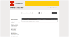 Desktop Screenshot of irelandbookings.accaglobal.com